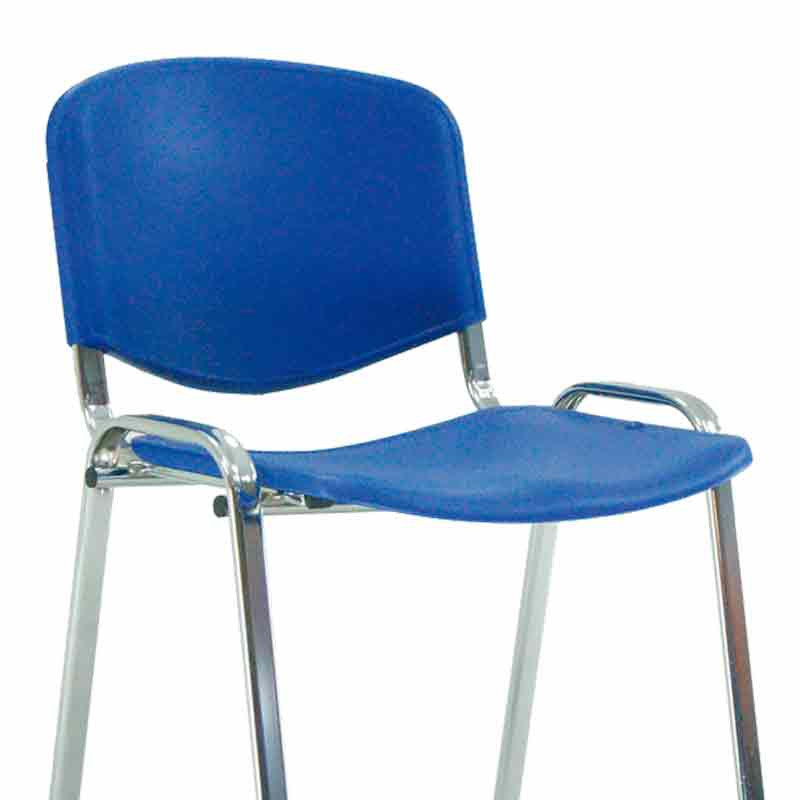 Sillas con asiento y respaldo de plástico