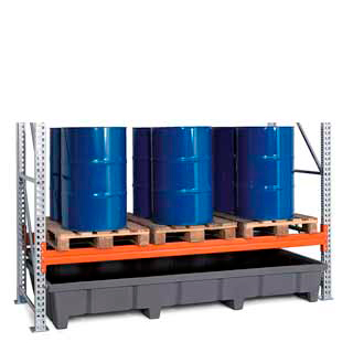 Seguridad y medio ambiente / Cubetos de retención / Para estantería de paletización