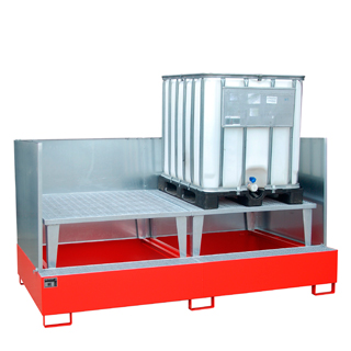 Seguridad y medio ambiente / Cubetos de retención / Para depósitos Ibc, ktc y grg / Metálicos Con Paredes