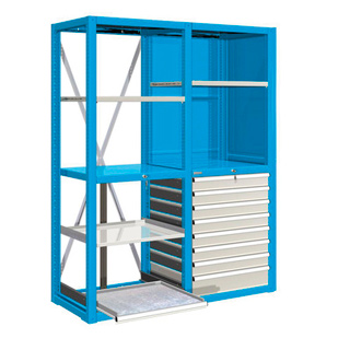 Almacenamiento / Estanterías / Estanterías con cajones y puertas