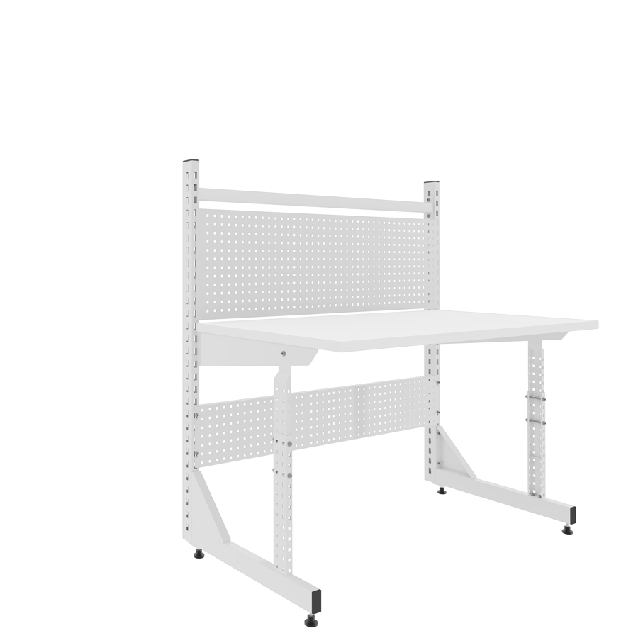 [041462] Estación de trabajo serie Table One a una cara (módulo inicial) - Dim.: 1280x760x1300h mm - Gris ral 7035