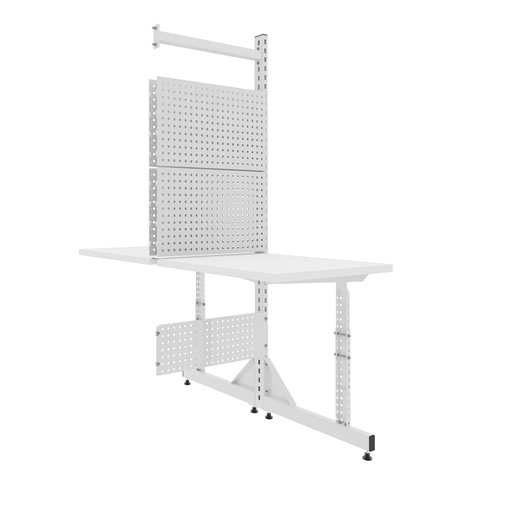 [041471] Estación de trabajo serie Table One a dos caras (módulo adicional) - Dim.: 625x1460x1850h mm - Gris ral 7035