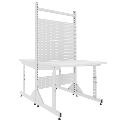 [041476] Estación de trabajo serie Table One a dos caras (módulo inicial) - Dim.: 1030x1460x1850h mm - Gris ral 7035
