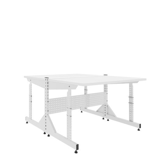 [041478] Estación de trabajo serie Table One a dos caras (módulo inicial) - Dim.: 1280x1460x760h mm - Gris ral 7035