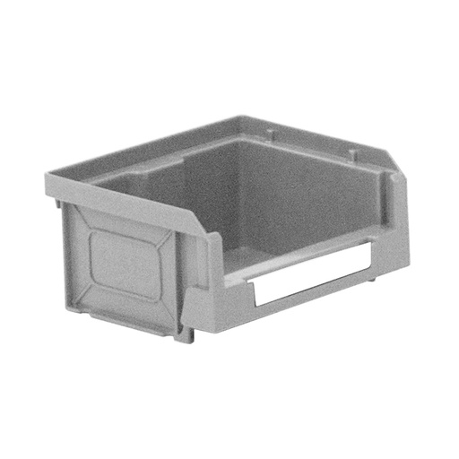 [041854] Caja plástica con apertura para almacenaje modelo Openbox K1 - Dim.: 105x88x53h mm - Gris