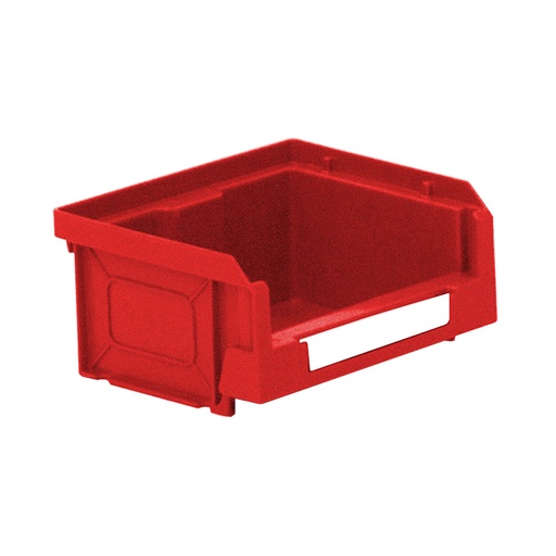 [041855] Caja plástica con apertura para almacenaje modelo Openbox K1 - Dim.: 105x88x53h mm - Rojo