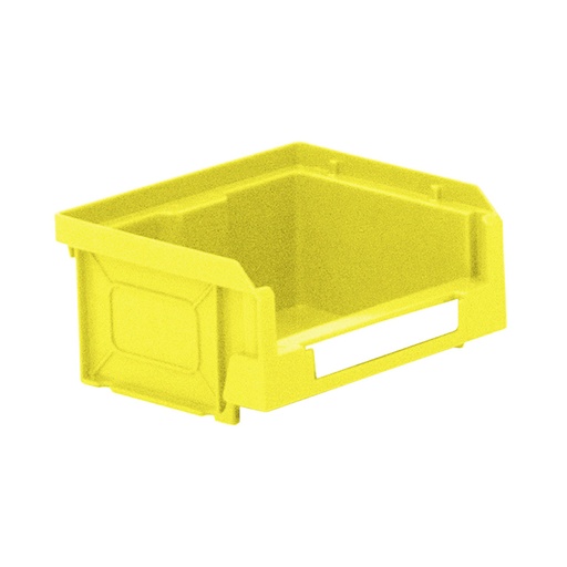 [041857] Caja plástica con apertura para almacenaje modelo Openbox K1 - Dim.: 105x88x53h mm - Amarillo
