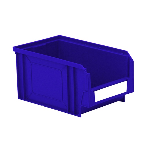[041866] Caja plástica con apertura para almacenaje modelo Openbox K3 - Dim.: 144x235x120h mm - Azul