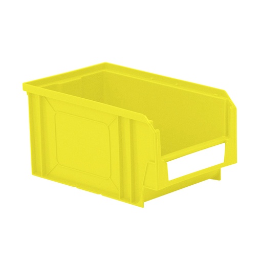 [041867] Caja plástica con apertura para almacenaje modelo Openbox K3 - Dim.: 144x235x120h mm - Amarillo