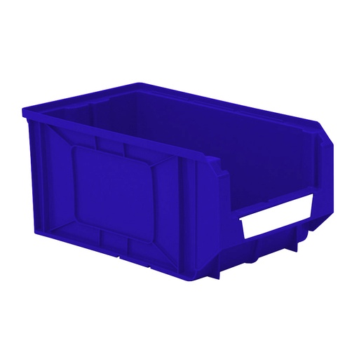 [041871] Caja plástica con apertura para almacenaje modelo Openbox K4 - Dim.: 205x345x163h mm - Azul