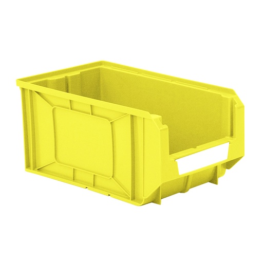 [041872] Caja plástica con apertura para almacenaje modelo Openbox K4 - Dim.: 205x345x163h mm - Amarillo