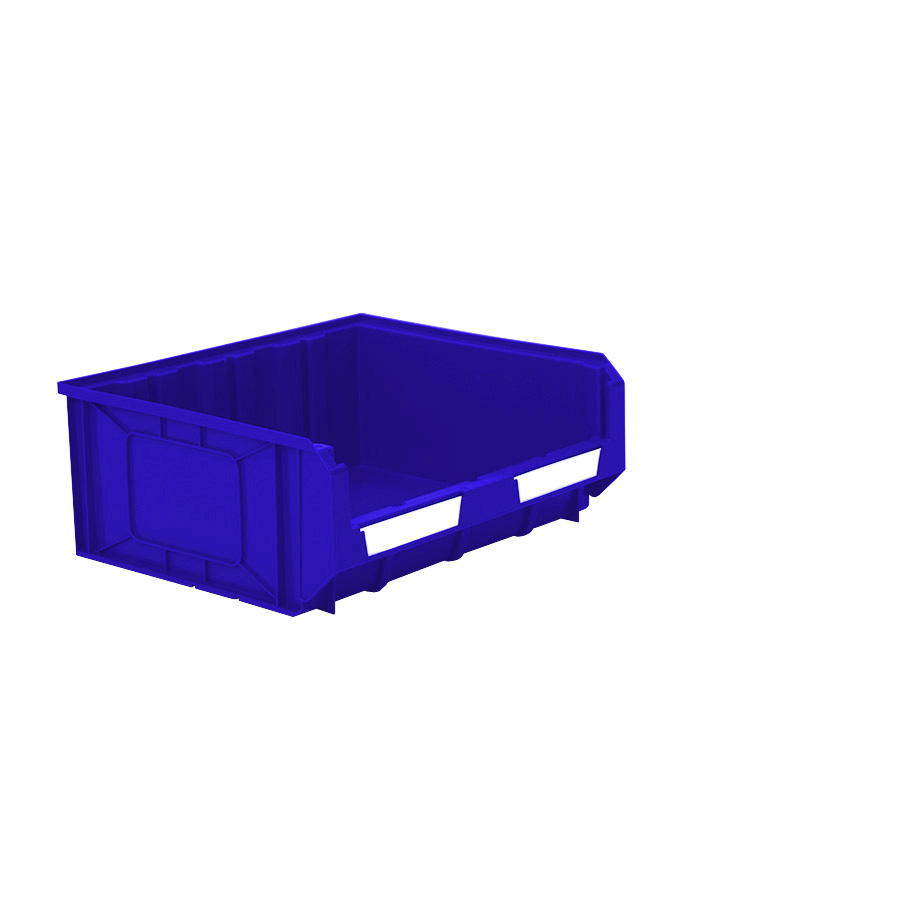 [041876] Caja plástica con apertura para almacenaje modelo Openbox K4/D - Dim.: 410x345x163h mm - Azul