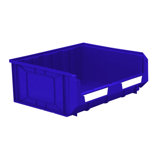 [041876] Caja plástica con apertura para almacenaje modelo Openbox K4/D - Dim.: 410x345x163h mm - Azul