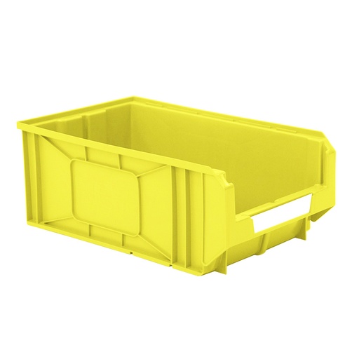 [041882] Caja plástica con apertura para almacenaje modelo Openbox K5 - Dim.: 298x485x189h mm - Amarillo