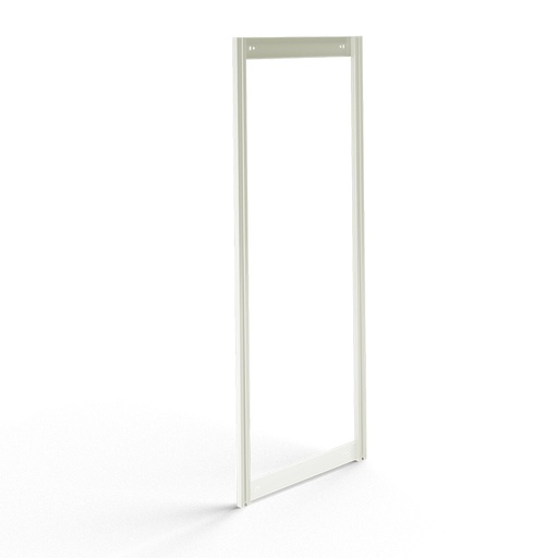 [042461] Soporte expositor metálico para fijar a pared para cajones Unibox (sin cajones) - Dim.: 600x41x1500h mm - Gris ral 7035