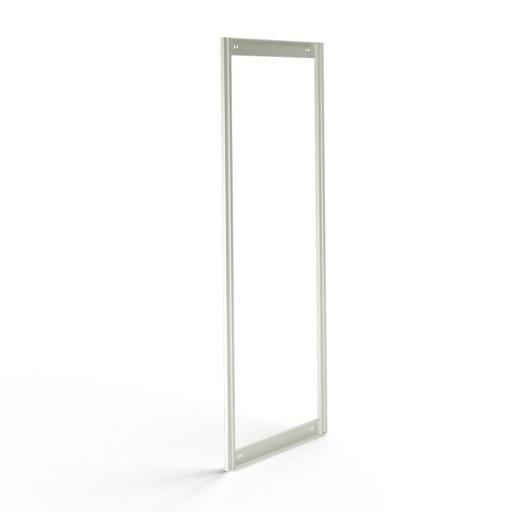 [042462] Soporte expositor metálico para fijar a pared para cajones Unibox (sin cajones) - Dim.: 600x41x1750h mm - Gris ral 7035