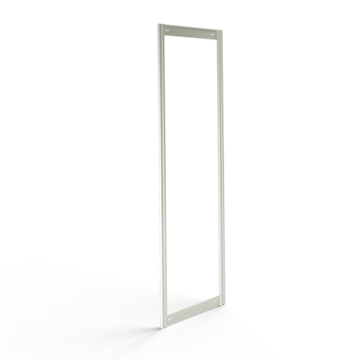 [042463] Soporte expositor metálico para fijar a pared para cajones Unibox (sin cajones) - Dim.: 600x41x1950h mm - Gris ral 7035