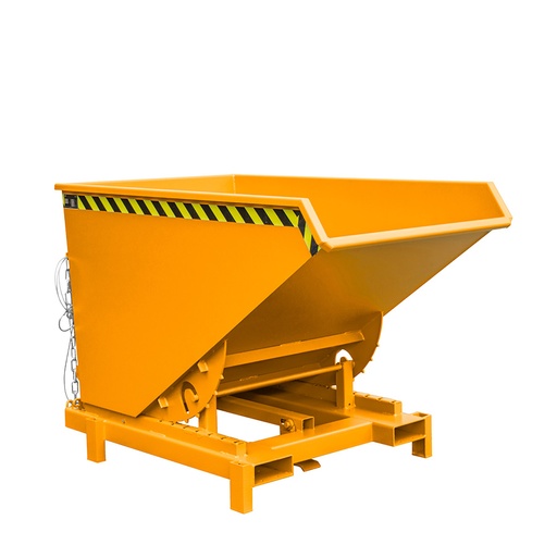 [042870] Contenedor metálico basculante 1,2 m³ (sin tapa) - Dim.:  1755x1105x1230h mm - Naranja ral 2000