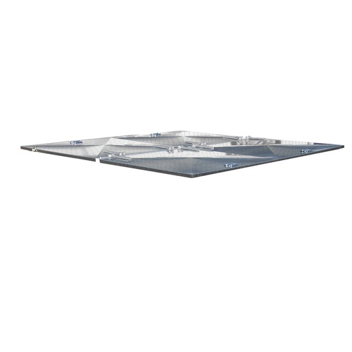 [042922] Tapa abatible articulada contenedor 3,0 m³ - acero galvanizado
