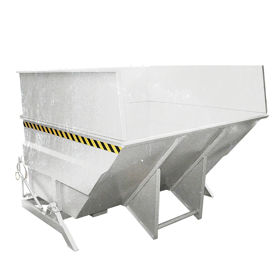 [042927] Contenedor metálico basculante 5 m³ (sin tapa) - Dim.:  2310x2280x1740h mm - acero galvanizado