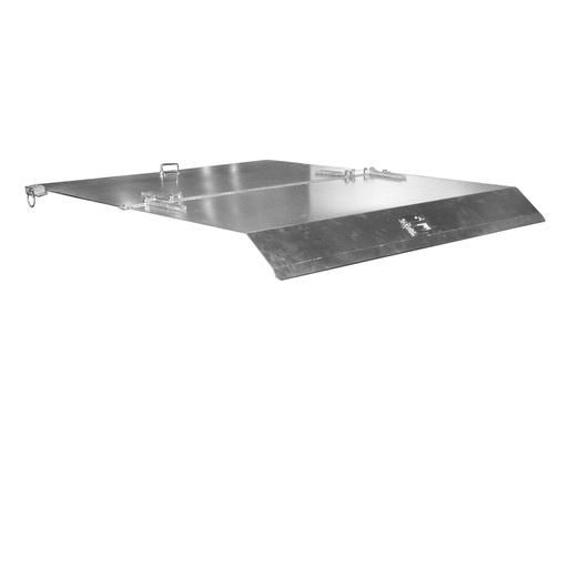 [042937] Tapa abatible articulada para contenedor de - acero galvanizado