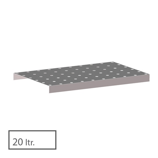 [043306] Rejilla para cubeta de dim.: 940x370x60h mm - acero galvanizado