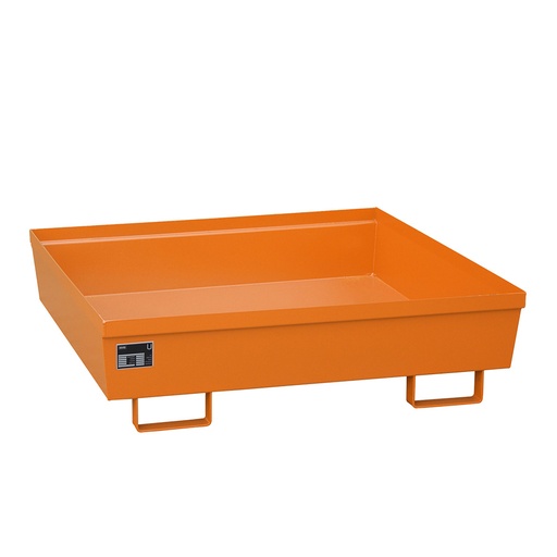 [043482] Cubeta colectora metálica de 246 litros de capacidad - Dim.: 1200x800x415h mm - Naranja ral 2000