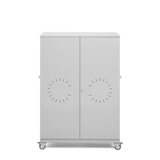 [043534] Armario para el almacenamiento de ordenadores portátiles a una cara - Dim.: 950x450x1430h mm - Gris ral 7035