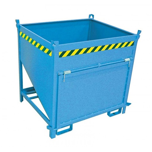 [043555] Contenedor de silo para vaciado con apertura lateral - Capacidad 1,00 m3 - Dim.: 1000x1200x1405 mm - acero pintado