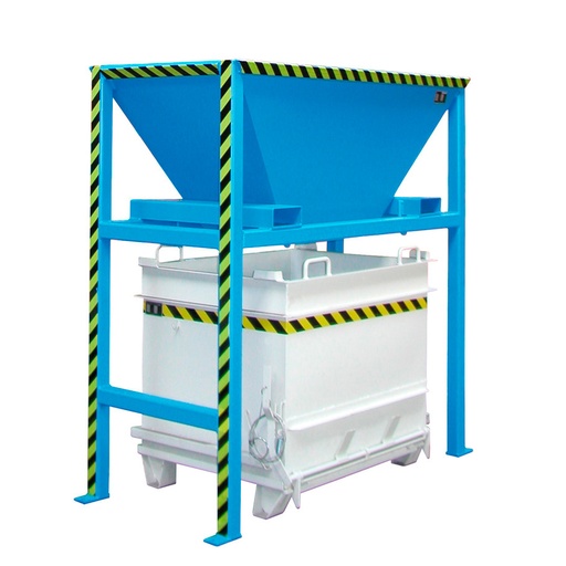 [043590] Tolva de carga - Dim.: 980x1980x2050 mm - acero pintado