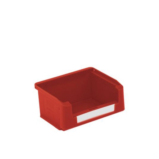 [043617] Caja plástica para almacén con abertura frontal - Dim.: 102x85x50h mm - rojo