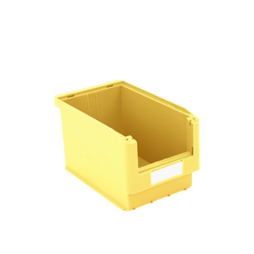 [043635] Caja plástica para almacén con abertura frontal - Dim.: 210x350x200h mm - amarillo