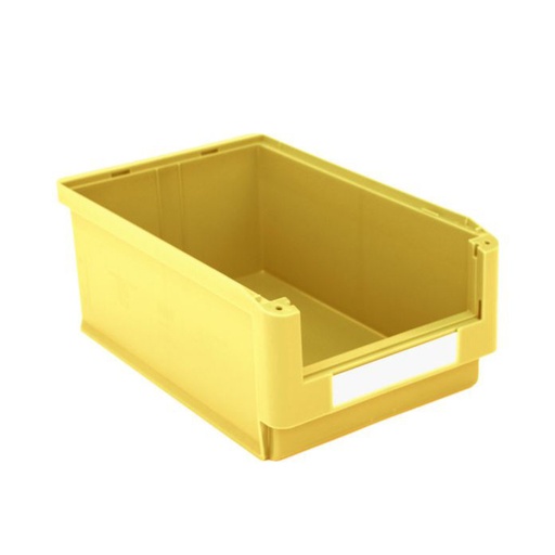 [043645] Caja plástica para almacén con abertura frontal - Dim.: 315x500x200h mm - amarillo
