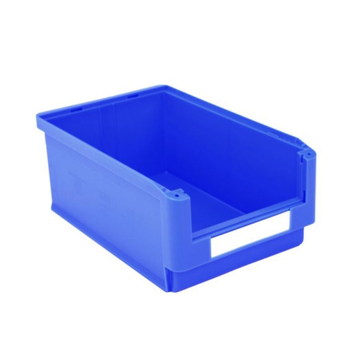 [043646] Caja plástica para almacén con abertura frontal - Dim.: 315x500x200h mm - azul