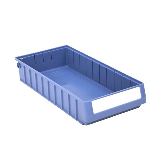 [043660] Caja plástica para el almacenamiento en estantería serie Regalbox RK - Dim.: 500x234x90h mm - azul