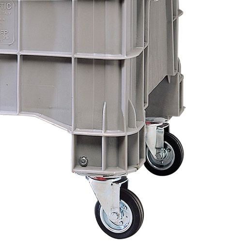 [043688] Juego de 4 ruedas Ø100 mm giratorias para contenedor