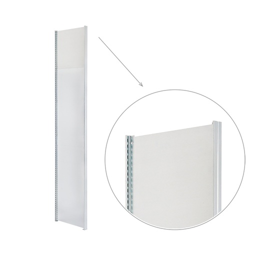 [043885] Pared lateral lisa para montante de estantería industrial - Dim.: 3x524x2500h mm - Galvanizado