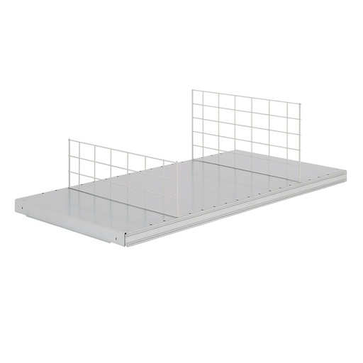 [043964] Separador vertical de malla para estante de estantería industrial - Dim.: 4x400x250h mm - Galvanizado