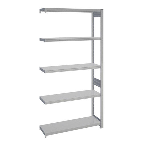 [044098] Estantería adicional industrial para almacén con 5 estantes de carga 100 kg - Dim.: 1008x324x2000h mm - Galvanizado