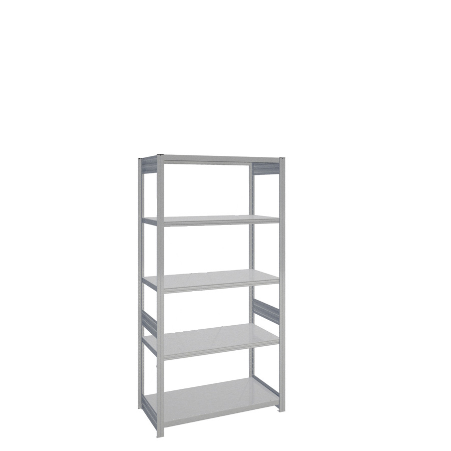 [044101] Estantería industrial para almacén con 5 estantes de carga 100 kg - Dim.: 1058x524x2000h mm - Galvanizado