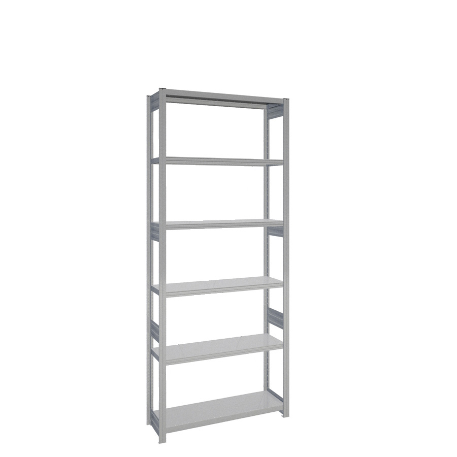 [044105] Estantería industrial para almacén con 6 estantes de carga 100 kg - Dim.: 1058x324x2500h mm - Galvanizado