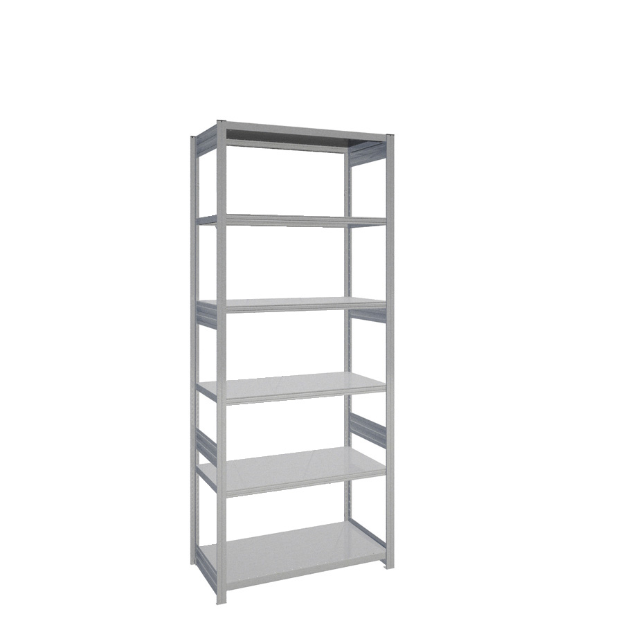 [044109] Estantería industrial para almacén con 6 estantes de carga 100 kg - Dim.: 1058x524x2500h mm - Galvanizado