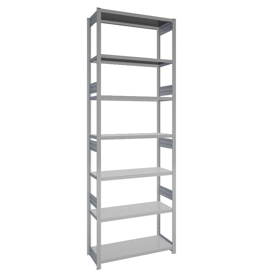 [044115] Estantería industrial para almacén con 7 estantes de carga 100 kg - Dim.: 1058x424x3000h mm - Galvanizado