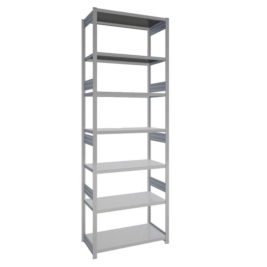 [044117] Estantería industrial para almacén con 7 estantes de carga 100 kg - Dim.: 1058x524x3000h mm - Galvanizado