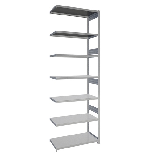 [044118] Estantería adicional industrial para almacén con 7 estantes de carga 100 kg - Dim.: 1008x524x3000h mm - Galvanizado