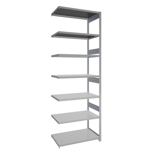 [044172] Módulo adicional de estantería industrial con 7 estantes de carga 200 kg - Dim.: 1008x624x3000h mm - Galvanizado