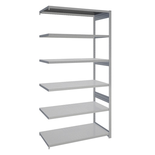 [044192] Módulo adicional de estantería industrial con 6 estantes de carga 200 kg - Dim.: 1308x624x2500h mm - Galvanizado
