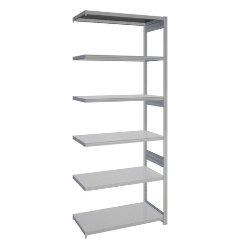 [044215] Módulo adicional de estantería industrial con 6 estantes de carga 300 kg - Dim.: 1008x524x2500h mm - Galvanizado