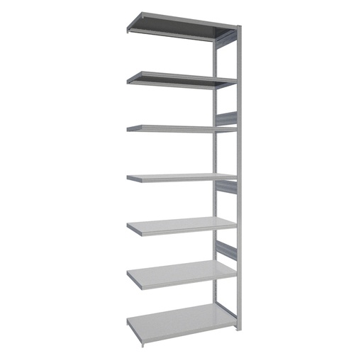 [044221] Módulo adicional de estantería industrial con 7 estantes de carga 300 kg - Dim.: 1008x524x3000h mm - Galvanizado