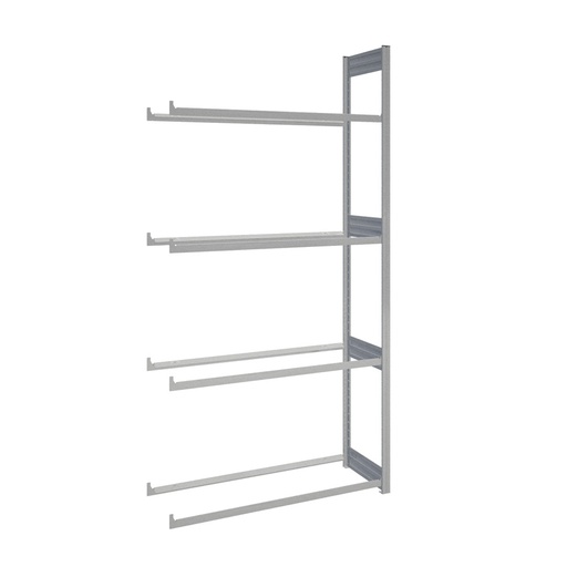 [044235] Módulo adicional de estantería para neumáticos con 4 estantes - Dim.: 1308x524x2500h mm - Galvanizado